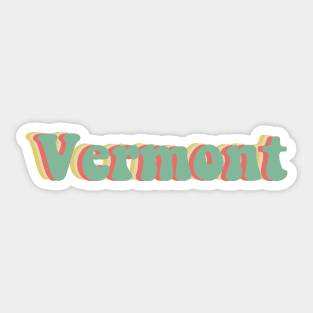 Vermont 70's Sticker